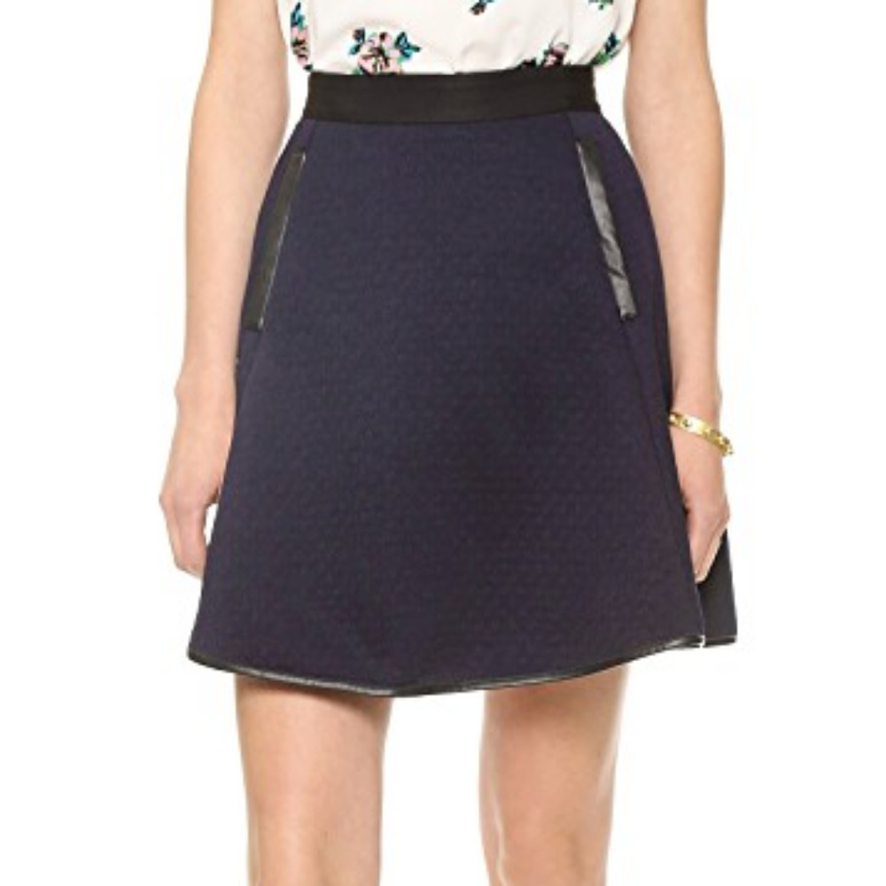 Madewell Luna Quilted Skater Skirt